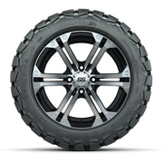 GTW Specter Black and Machined Wheels with 22in Timberwolf M - front view
