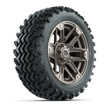 GTW® Graffiti Bronze/Black 14 in Wheels with 23X10-14 Rogue All-Terrain Tires – Full Set