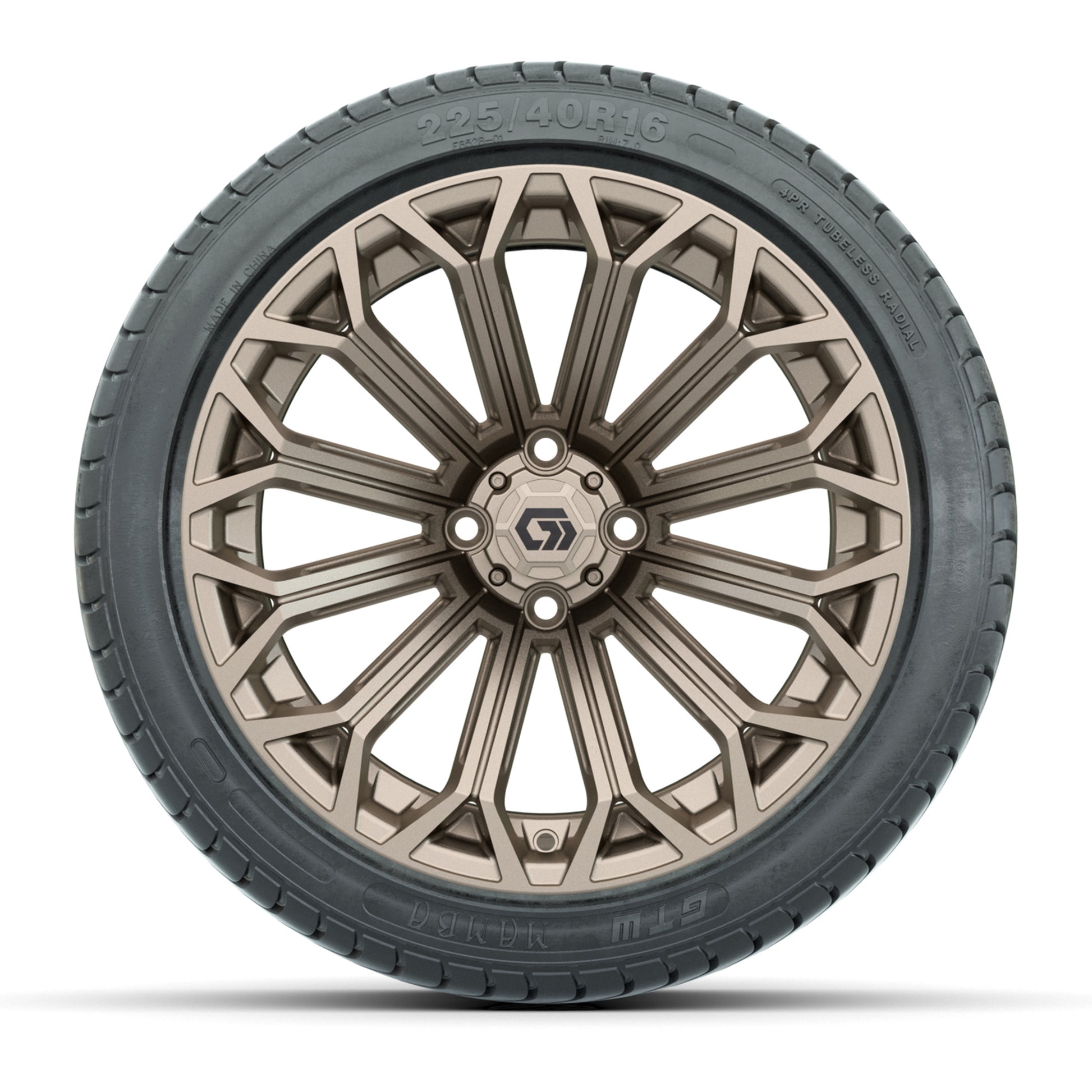 GTW Phantom Matte Bronze 16 in Wheels with 225/40-R16 Mamba Street Tires – Full Set