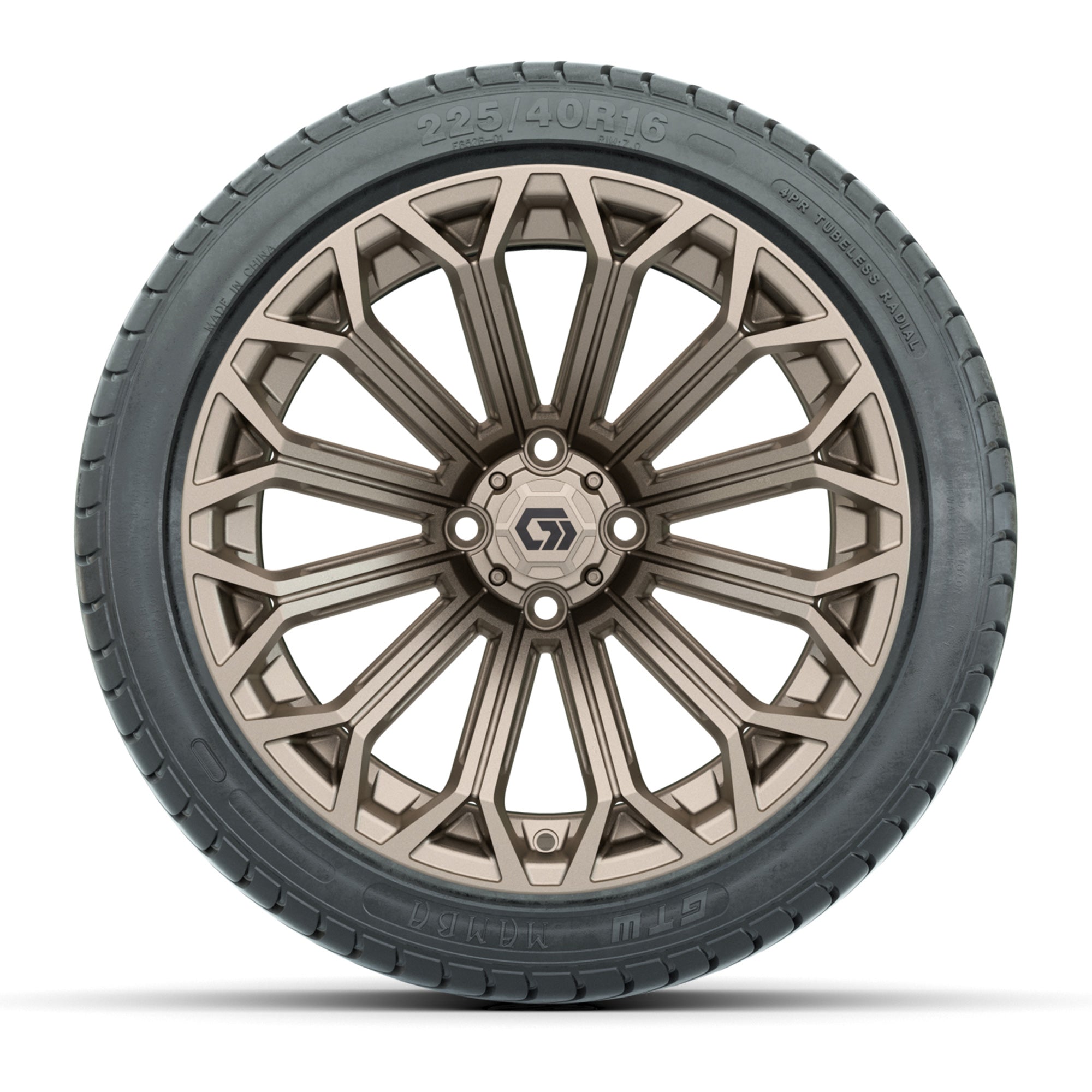 GTW Phantom Matte Bronze 16 in Wheels with 225/40-R16 Mamba Street Tires – Full Set