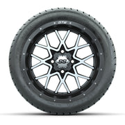 Set of (4) 14 in GTW Vortex Wheels with 225/30-14 Mamba Stre - front view
