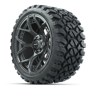 Set of (4) 15" MadJax® Flow Form Evolution Gunmetal Wheels with GTW® Nomad Off Road Tires
