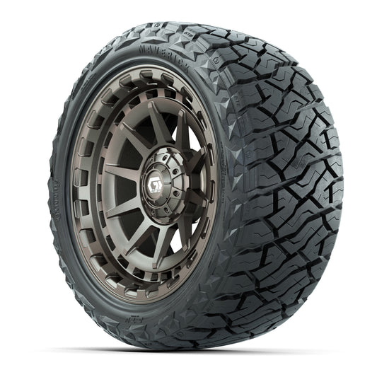 GTW Barricade Satin Bronze 15 in Wheels with 23x10.00-R15 Maverick All-Terrain Tires – Full Set