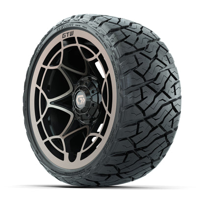 GTW Nexus Gloss Black/Bronze 14 in Wheels with 205/35-R14 Ma - 3/4 view