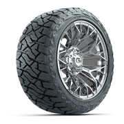 GTW Stellar Chrome 14 in Wheels with 23x10.00-R14 Maverick All-Terrain Tires – Full Set