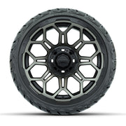 GTW Bravo Bronze 14 in Wheels with 205/35-R14 Maverick Low-P - front view