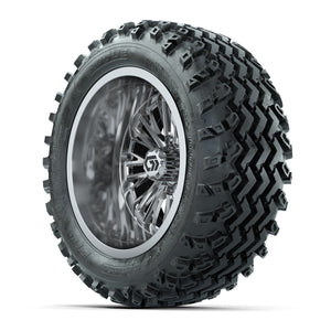 GTW Viper Chrome 14 in Wheels with 23X10-R14 Rogue All-Terrain Tires – Full Set