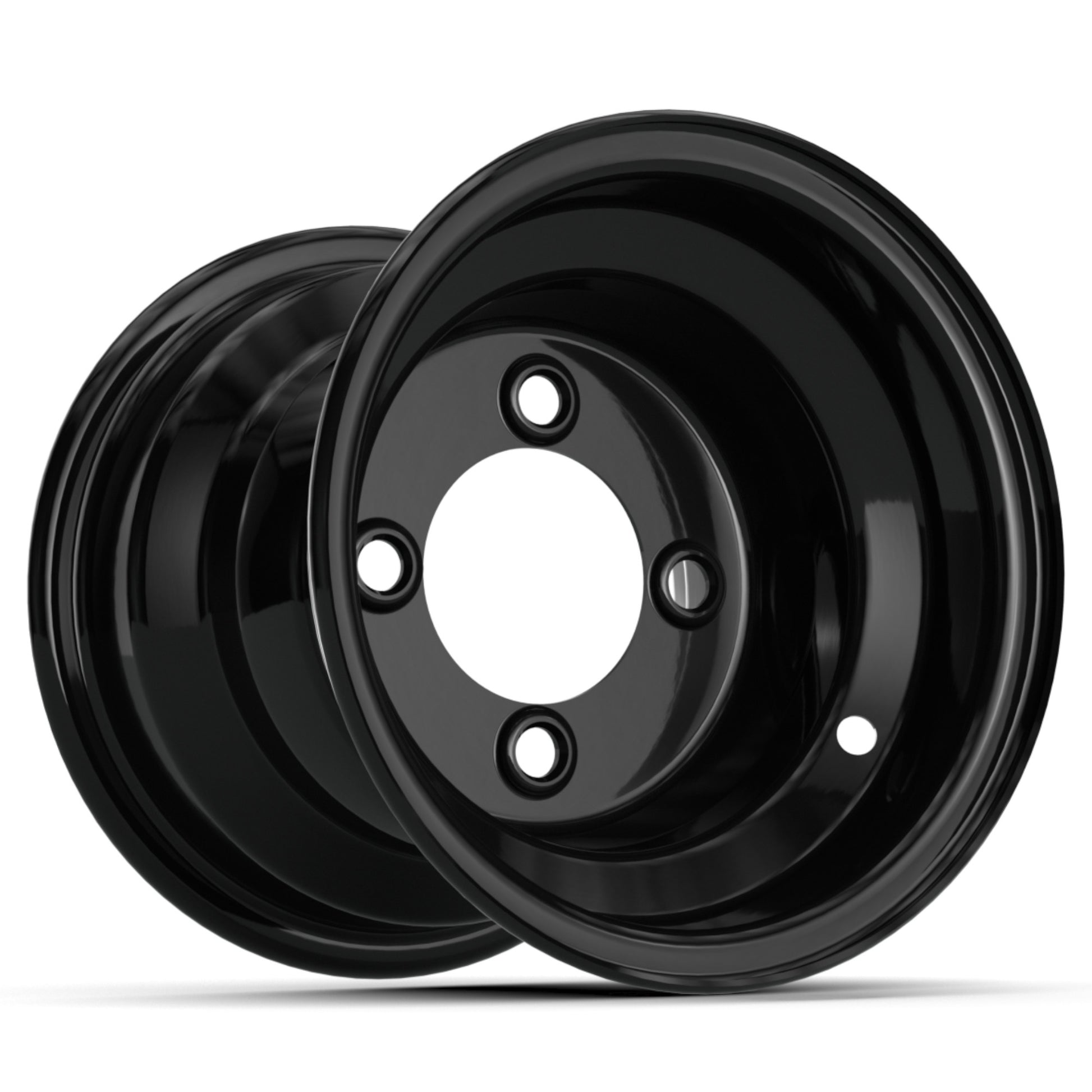8″ GTW Gloss Black Steel Wheel (Centered)