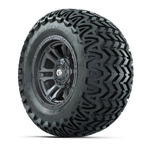 GTW® Shogun Gunmetal 12 in Wheels with 23X10.5-12 Predator All-Terrain Tires – Full Set