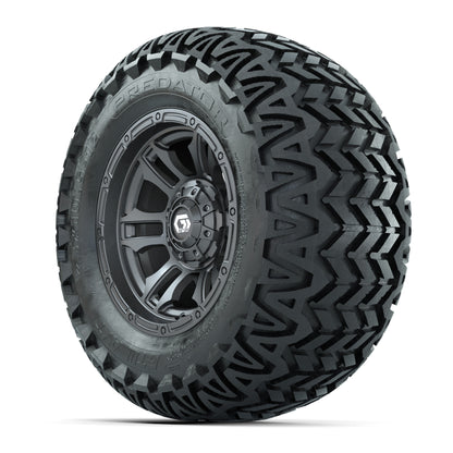 GTW® Shogun Gunmetal 12 in Wheels with 23X10.5-12 Predator All-Terrain Tires – Full Set