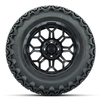 Set of (4) 14 in GTW Bravo Wheels with 23x10-14 GTW Predator - front view