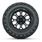 Set of (4) 14 in GTW Bravo Wheels with 23x10-14 GTW Predator - front view