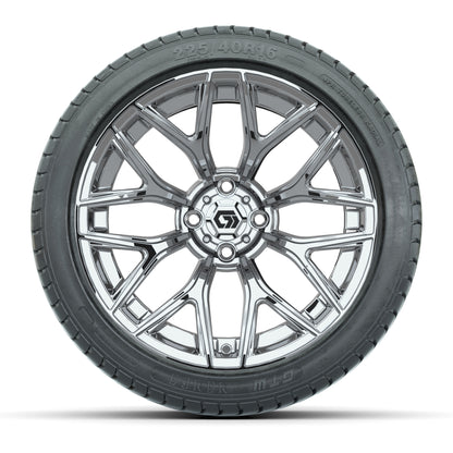 GTW Monaco Chrome 16 in Wheels with 225/40-R16 Mamba Street Tires – Full Set