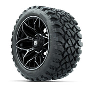 Set of (4) 14 in GTW® Stellar Machined & Black Wheels wi - 3/4 view