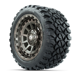 GTW® Barricade Bronze 14 in Wheels with 23X10-R14 Nomad Stee - 3/4 view