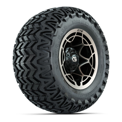 GTW® Nexus Black/Bronze 12 in Wheels with 23X10.5-12 Predator All-Terrain Tires – Full Set
