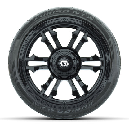 GTW® Shogun Gloss Black 15 in Wheels with 215/40-R15 Fusion  - front view