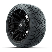 GTW Stellar Black 14 in Wheels with 205/35-R14 Maverick Low- - 3/4 view