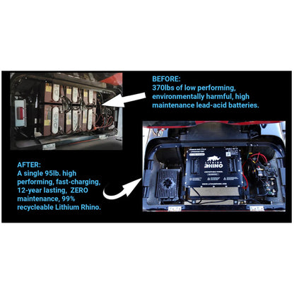 48V 105ah Lithium Rhino Conversion Kit