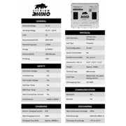 48V 170AH Lithium Rhino 300a BMS Conversion Kit