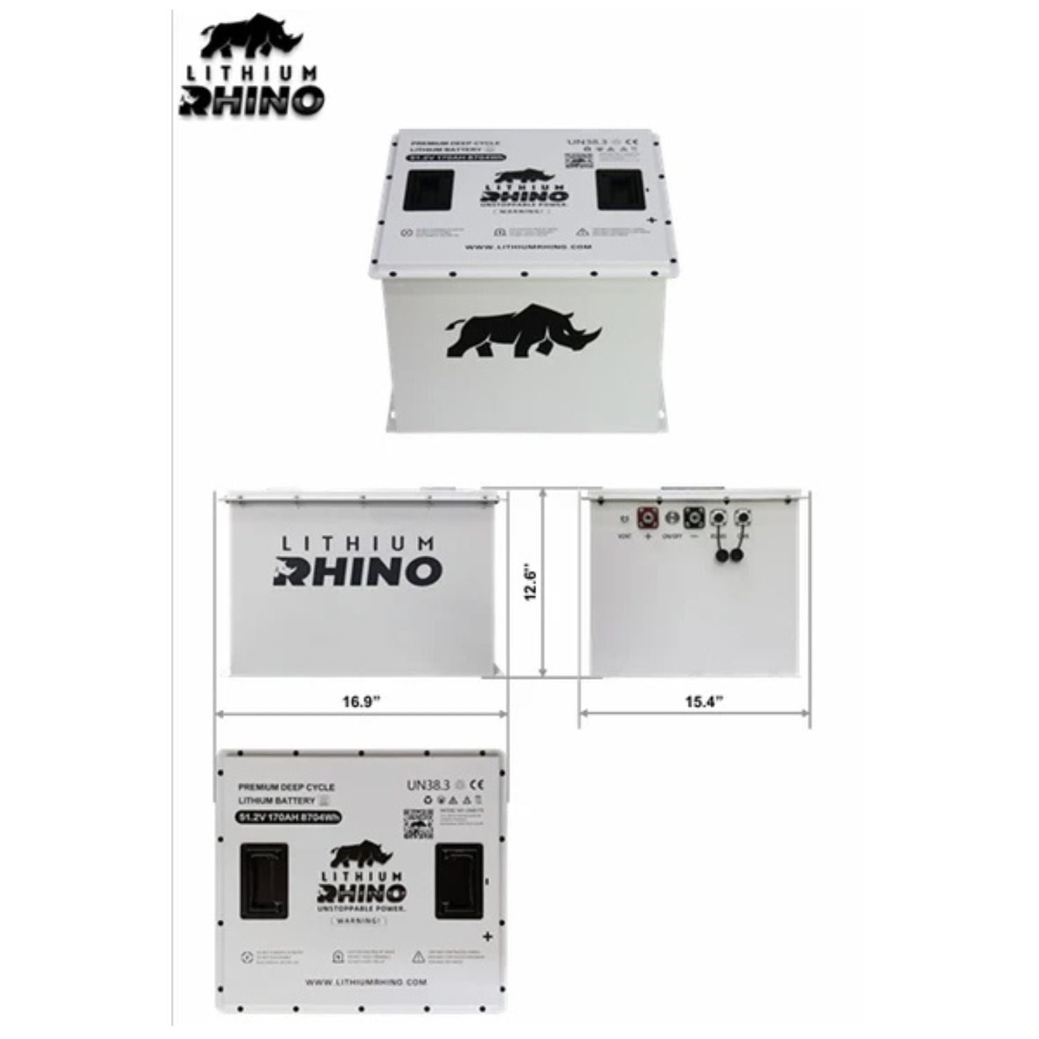 48V 170AH Lithium Rhino 300a BMS Conversion Kit