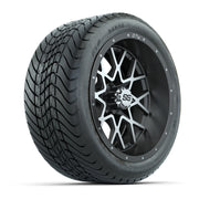 Set of (4) 14 in GTW Vortex Wheels with 225/30-14 Mamba Street Tires