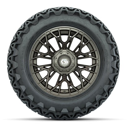 Set of (4) 14 in GTW® Stellar Matte Bronze Wheels with 23x10 - front view