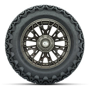 Set of (4) 14 in GTW® Stellar Matte Bronze Wheels with 23x10 - front view