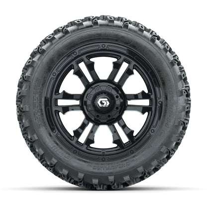 GTW® Shogun Gloss Black 14 in Wheels with 23X10.00-14 Rogue  - front view
