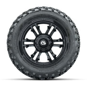 GTW® Shogun Gloss Black 14 in Wheels with 23X10.00-14 Rogue  - front view