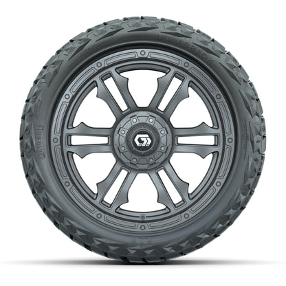 GTW Shogun Gloss Gunmetal 15 in Wheels with 23x10.00-R15 Maverick All-Terrain Tires – Full Set