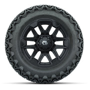 GTW® Graffiti Gloss Black 14 in Wheels with 23x10-14 Predato - front view