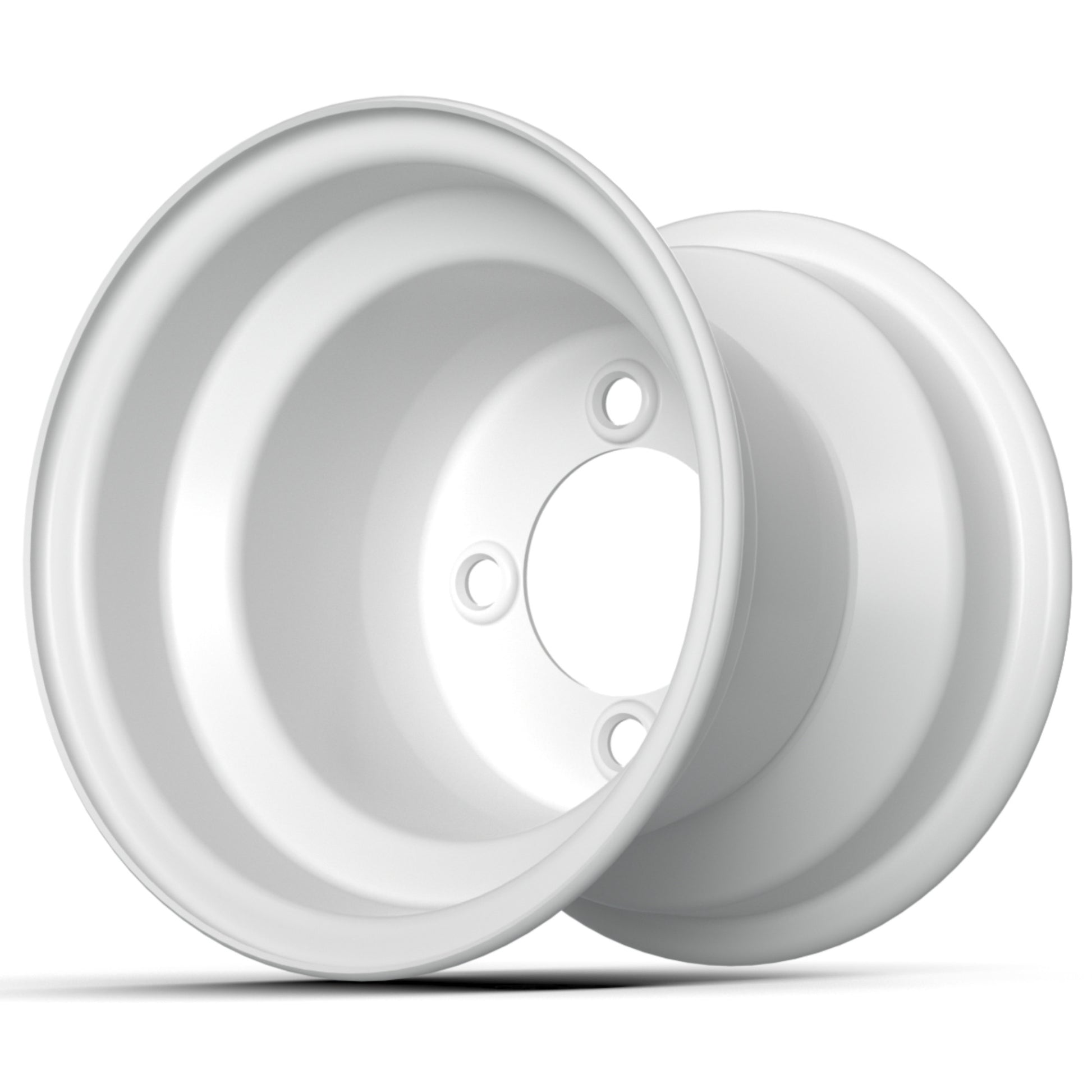 8″ GTW White Steel Wheel (2:5 Offset)