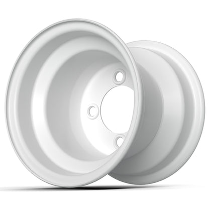 8″ GTW White Steel Wheel (2:5 Offset)