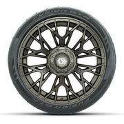 Set of (4) 15 in GTW® Stellar Matte Bronze Wheels with 215/4 - front view