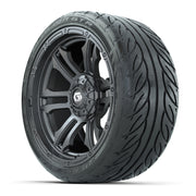 GTW® Shogun Gunmetal 15 in Wheels with 215/40-R15 Fusion GTR - 3/4 view