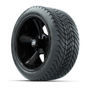 Set of (4) 14 in GTW Godfather Wheels with 225/30-14 Mamba S - 3/4 view