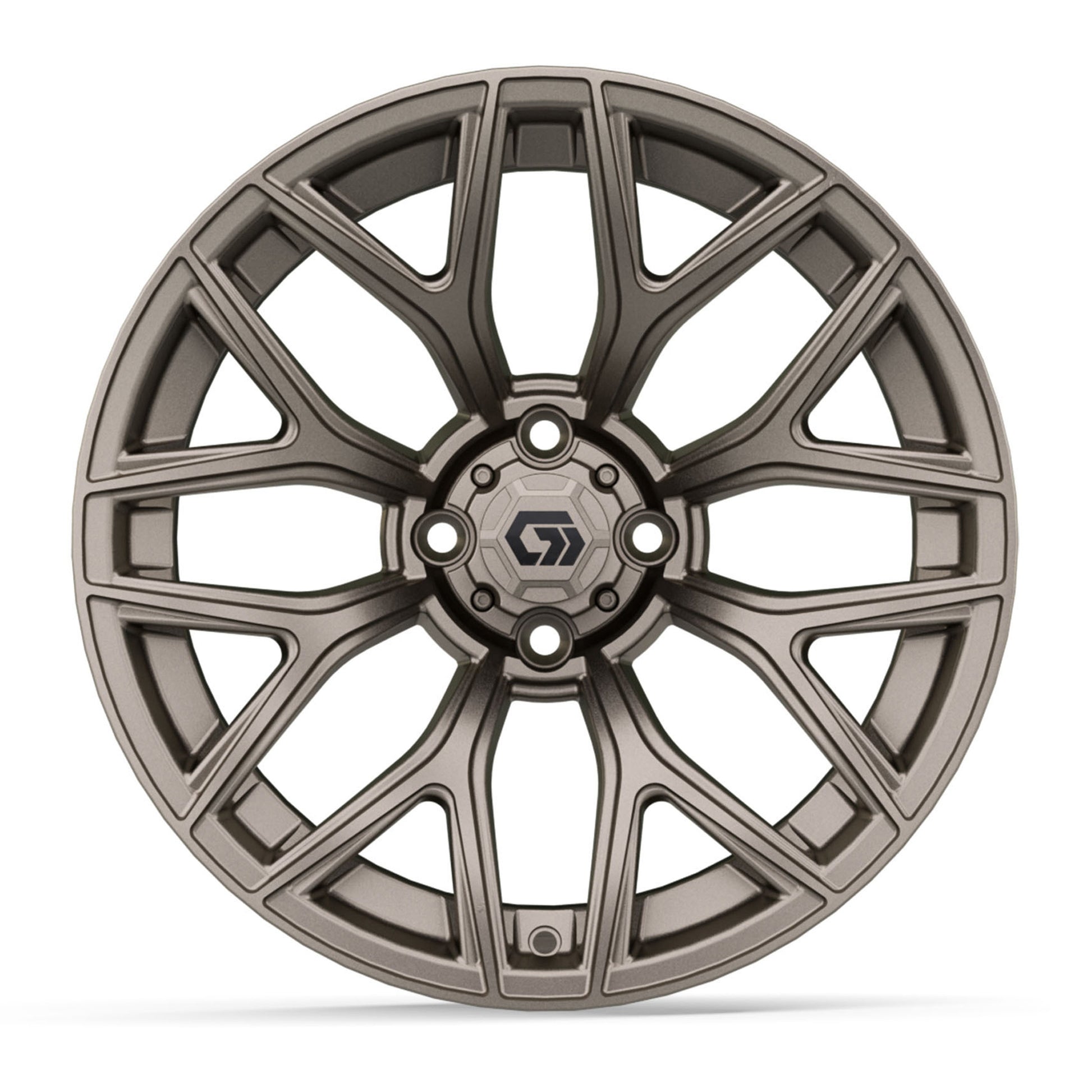 Monaco 16 inch GTW golf cart wheel - Matte Bronze