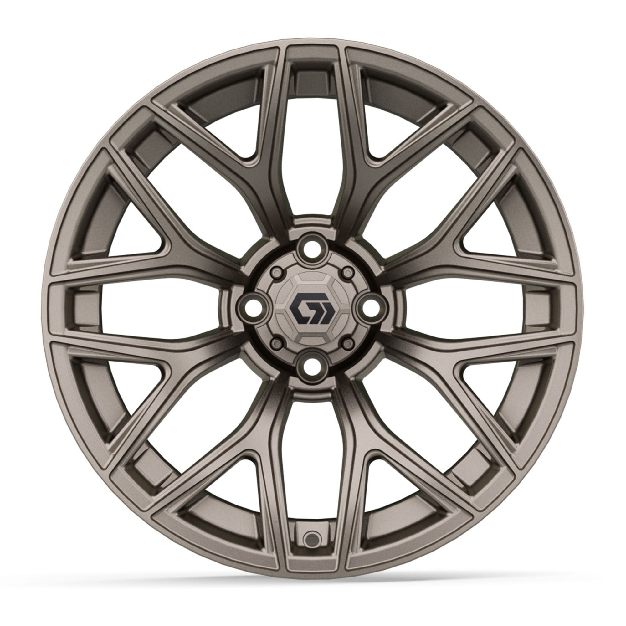 Monaco 16 inch GTW golf cart wheel - Matte Bronze