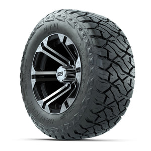 GTW Specter Black/Machined 12 in Wheels with 23x10.00-R12 Maverick All-Terrain Tires – Full Set