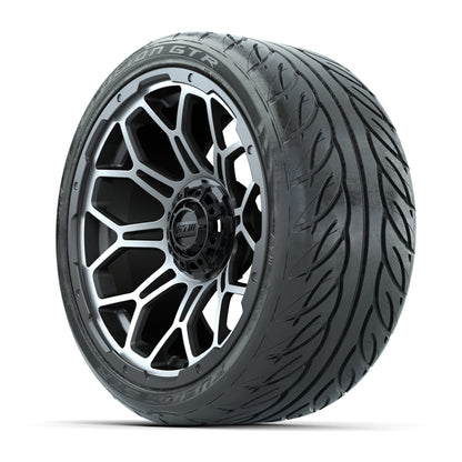 GTW Bravo Matte Gray 15 in Wheels with 215/40-R15 Fusion GTR - 3/4 view