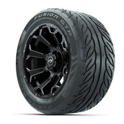 Set of (4) 14 in GTW Raven Wheels with 255/45-R14 Fusion GTR - 3/4 view
