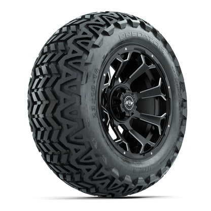 Set of (4) 14 in GTW Raven Wheels with 23x10-14 GTW Predator All-Terrain Tires