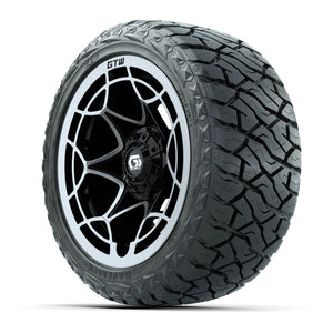 GTW Nexus Gloss Black 14 in Wheels with 23x10.00-R14 Maveric - 3/4 view