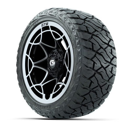 GTW Nexus Gloss Black 14 in Wheels with 23x10.00-R14 Maveric - 3/4 view