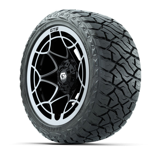 GTW Nexus Gloss Black 14 in Wheels with 23x10.00-R14 Maveric - 3/4 view
