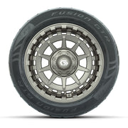 GTW® Barricade Bronze 14 in Wheels with 255/45-R14 Fusion GT - front view