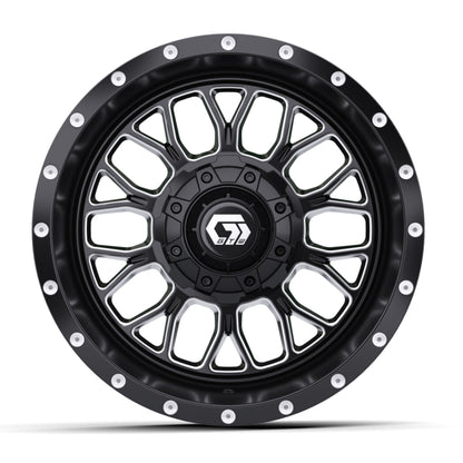 12″ GTW® Helix Black & Machined Wheel