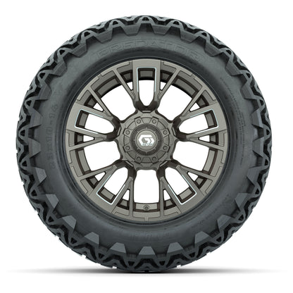 GTW® Vandal Satin Bronze/Machined 14 in Wheels with 23x10-14 - front view