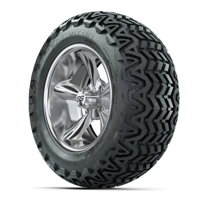 Set of (4) 14 in GTW Godfather Wheels with 23x10-14 GTW Pred - 3/4 view